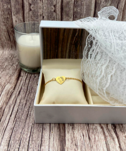 Pulsera corazon dorada