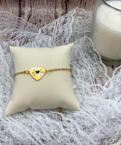 Alternative view of Pulsera corazon dorada