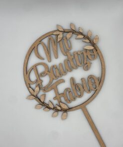 Alternative view of Cake Topper corona personalizada