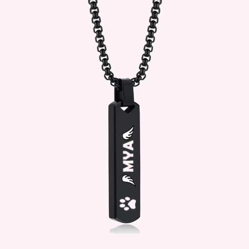 Collar con Inscripción Personalizada en Barra para Hombres. - Imagen 3