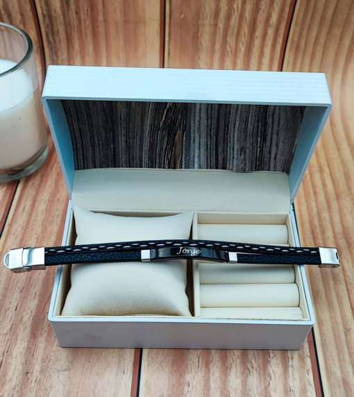 Pulsera de cuero para niño - Imagen 3