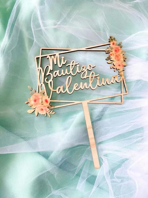Cake Topper corona personalizada