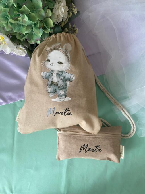 Mochila tela pequeña - Imagen 4