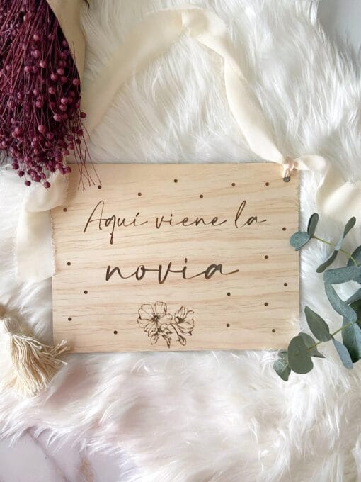 Cartel paje boda