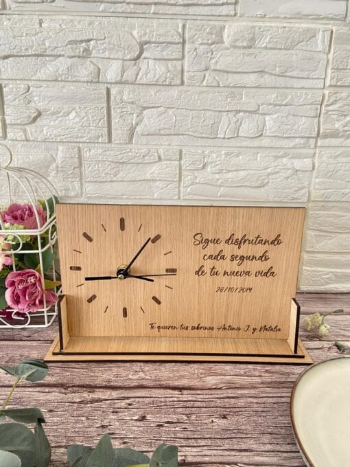 Reloj de boda personalizado