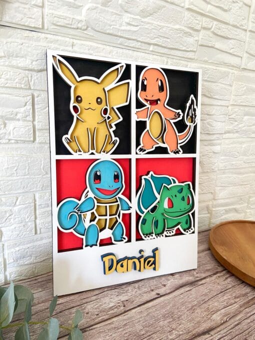 Cuadro Pokemon multicapa
