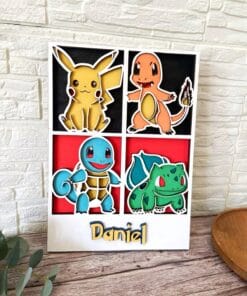 Alternative view of Cuadro Pokemon multicapa