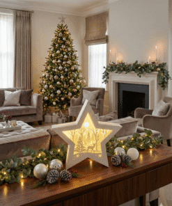 Lámpara estrella navideña