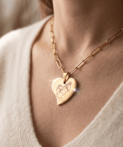 Colgante corazón mamá