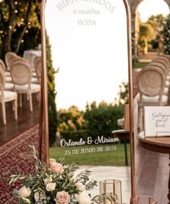 Vinilo espejo boda simple