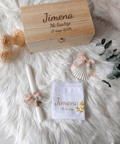 Pack bautizo en caja de madera